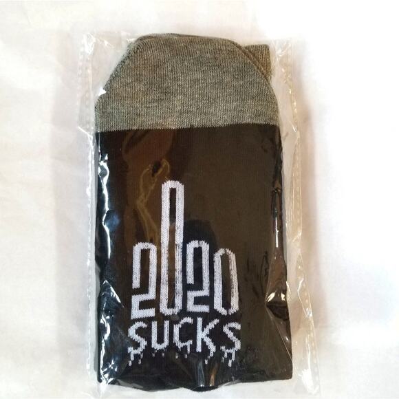 Covid 2020 Socks! NEW Joke Socks Men's or Women's Unisex Comfortable One Size - Picture 1 of 3